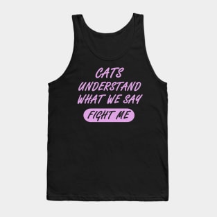 cat conspiracy theory gift Tank Top